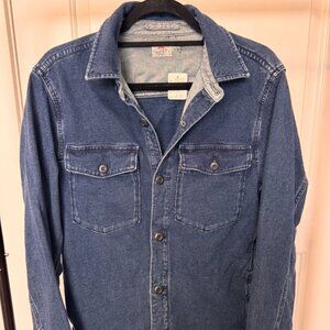 Faherty Denim Long Sleeve Overshirt